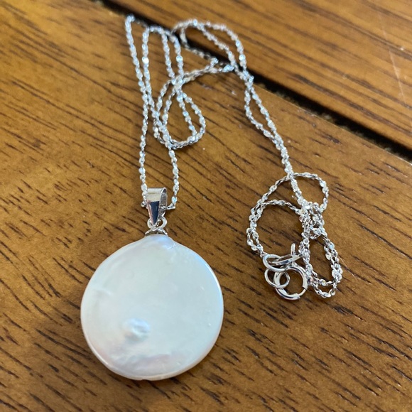 Freshwater Pearl Sterling silver Necklace - Picture 1 of 3